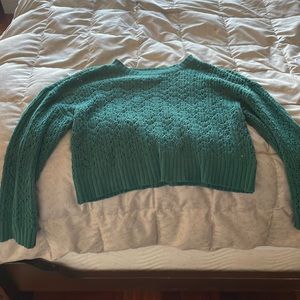 Dark green/tourquise holey American eagle sweater. Never worn! Open to offers:)